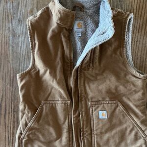 Carhartt Tan Sherpa-Lined Vest
